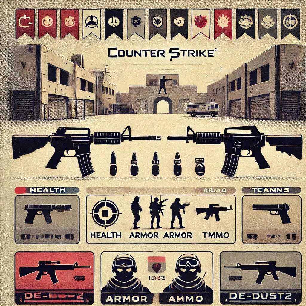 counter-strike 1.6 (2003) game icons banners